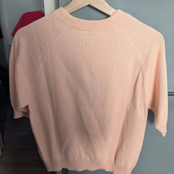 Rachel Antonoff Short-Sleeved Paul Sweater in Caviar - Picture 4 of 4